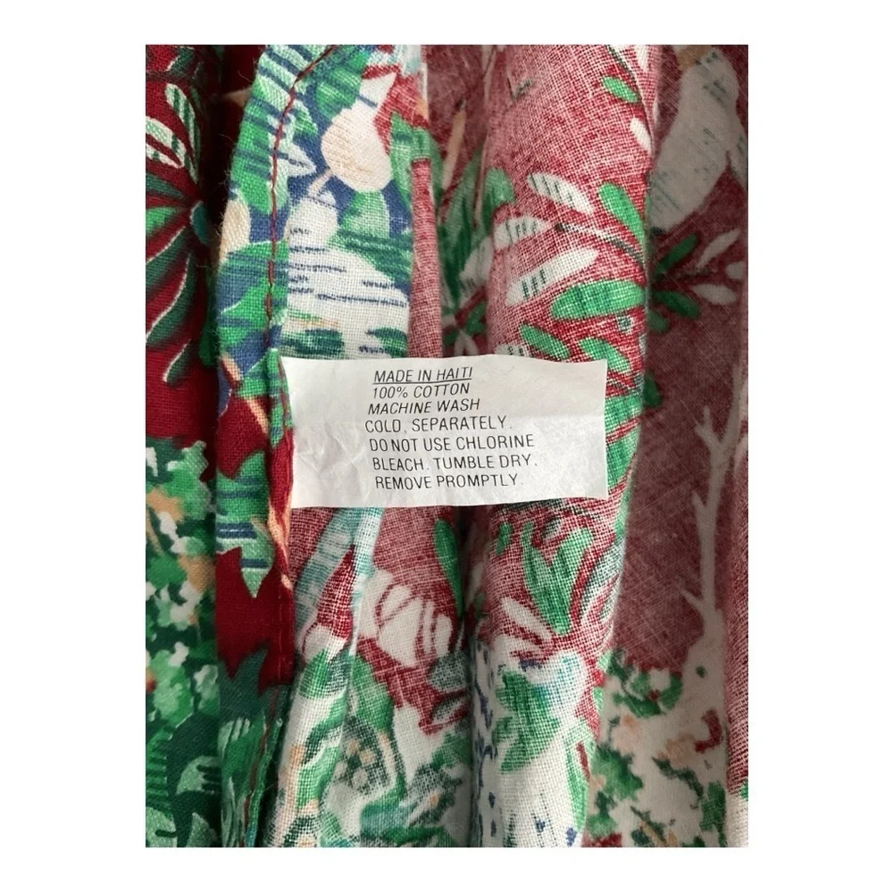 Vintage Christmas Hostess Apron Dress – Full Length Halter 100% Cotton